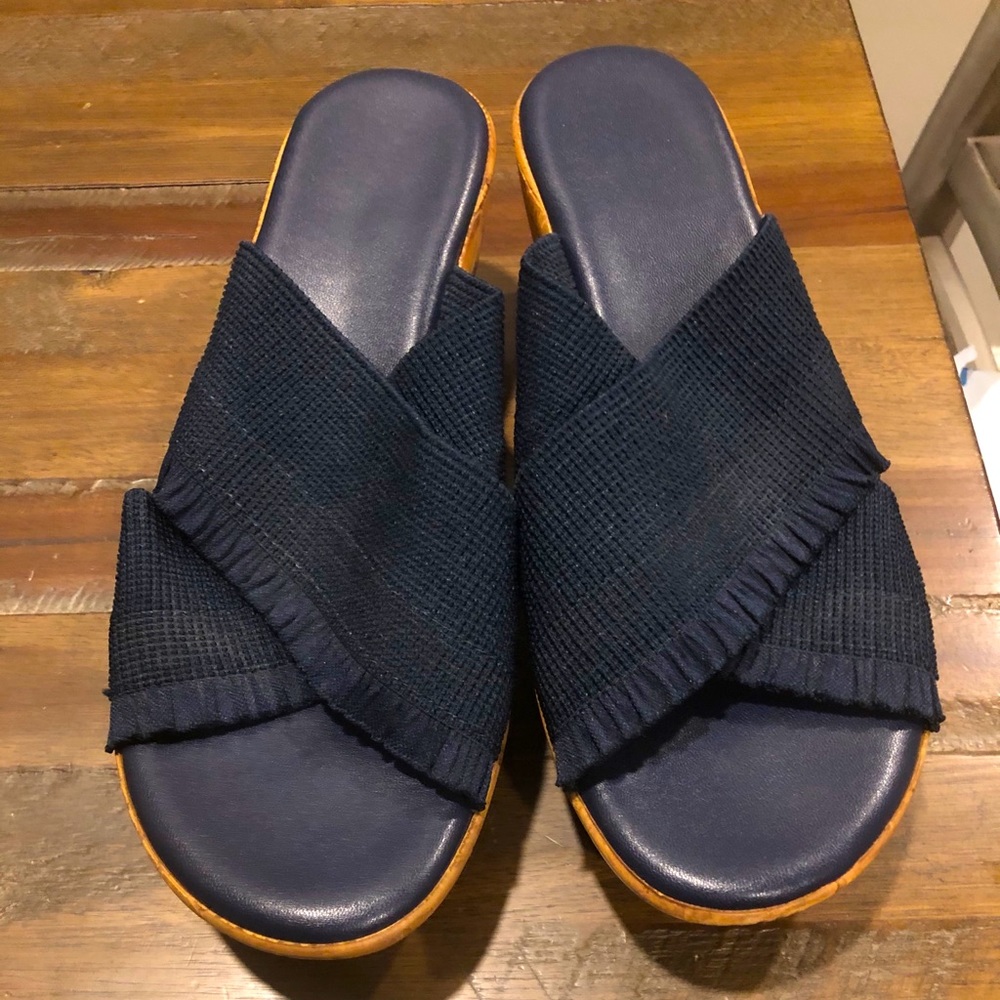 Navy Blue Wedges